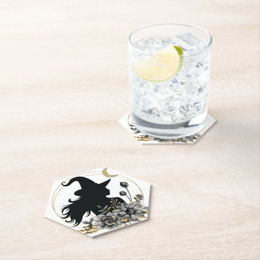 Moderne Halloween Hexe Untersetzer (Vor Ort)