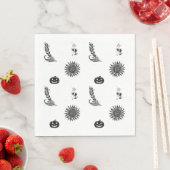 Moderne Halloween-Hexenparty-Servietten Serviette (Beispiel)