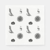 Moderne Halloween-Hexenparty-Servietten Serviette (Vorderseite)