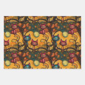 Moderne Halloween-Katzen Geschenkpapier Set (Vorderseite 2)