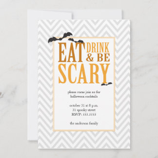Moderne Halloween-Party Einladung