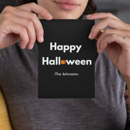 Moderne Halloween Postkarte - Personalisiert