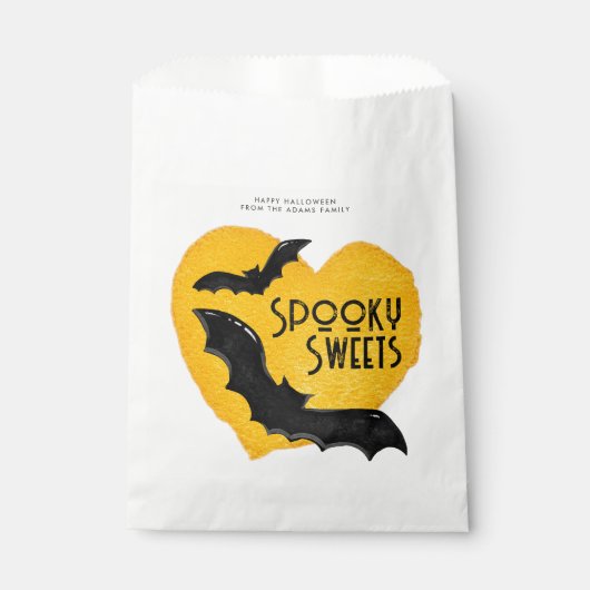 Moderne Halloween-Spooky-Süßigkeiten fliegen Bat & Geschenktütchen (Vorderseite)