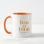 Moderne Halloween-Trick- oder Treat-Tasse Tasse (Links)