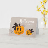 Moderne Halloween-Tricks oder die Behandlung Niedl Karte (Gelbe Blume)