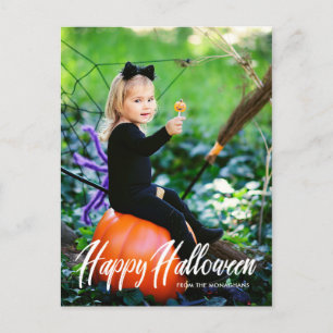Moderne Halloween-Vollblutkarte Feiertagspostkarte