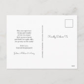 Moderne Halloween-Vollblutkarte Feiertagspostkarte (Rückseite)