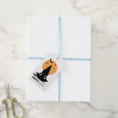 Moderne Halloween-Yoga-Hexe Geschenkanhänger (Mit Garn)