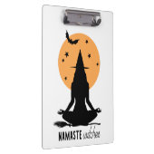 Moderne Halloween-Yoga-Hexe Klemmbrett (Rechts)