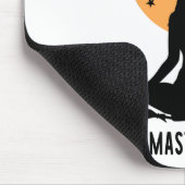Moderne Halloween-Yoga-Hexe Mousepad (Ecke)