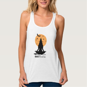 Moderne Halloween-Yoga-Hexe Tank Top