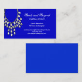 Moderne Halsketten-Schmuck-Visitenkarte Visitenkarte (Vorne/Hinten)