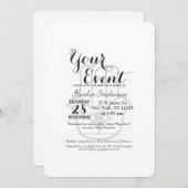 Moderne Hamsa Hand Fatima Einladung (Vorne/Hinten)