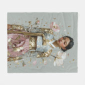 Moderne Hanbok-Kunst drucken Fleecedecke (Vorderseite (Horizontal))