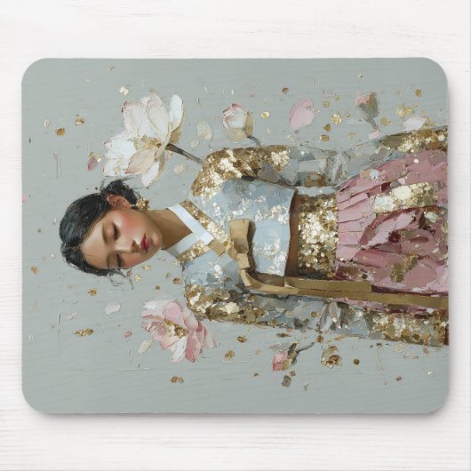 Moderne Hanbok-Kunst drucken Mousepad (Vorne)