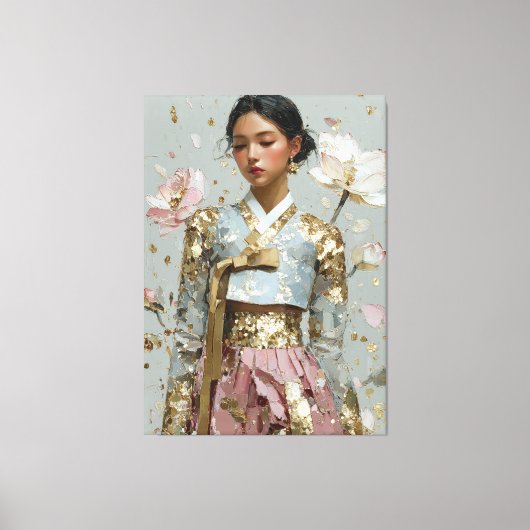 Moderne Hanbok-Kunstprint Leinwanddruck (Vorderseite)