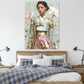 Moderne Hanbok-Kunstprint Leinwanddruck (Insitu (Schlafzimmer))