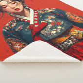 Moderne Hanbok-Porträtdecke Sherpadecke (3/4)