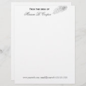 Moderne Hand gezeichneter beruflicher Stift vom Briefbogen (Vorne/Hinten)