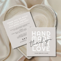 Moderne Handarbeit mit Liebe danke