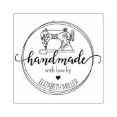 Moderne Handarbeit mit Liebe, Nähmaschine Gummistempel (Prägung)