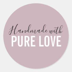 Moderne Handarbeit mit reiner Liebe Aufkleber