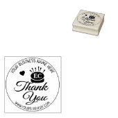 Moderne handgefertigte Nähte Danke Gummistempel (Stempel)