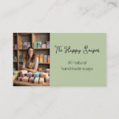 Moderne handgefertigte Seifenfabrik Seifenseife mi Visitenkarte (Vorderseite)