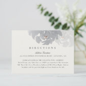 Moderne handgemalte elegante blumengeschmückte Hoc Begleitkarte (Stehend Vorderseite)