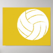 Moderne Handgemalte Volleyball Art - 1 von 6 Poster (Vorne)