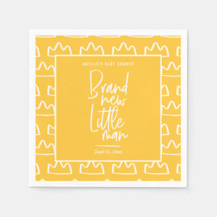 Moderne handgeschriebene Babydusche Serviette