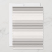 Moderne handgeschriebene Black Creme Typografy Hoc Save The Date (Rückseite)