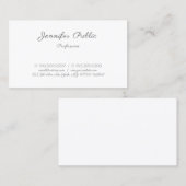 Moderne handgeschriebene, elegante Minimalistische Visitenkarte (Vorne/Hinten)