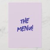 Moderne handgeschriebene, Gezeichnet Retro Cake We Menükarte (Rückseite)