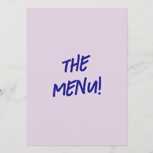 Moderne handgeschriebene, Gezeichnet Retro Cake We Menükarte (Rückseite)