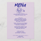 Moderne handgeschriebene, Gezeichnet Retro Cake We Menükarte (Vorderseite)