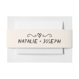 Moderne handgeschriebene, Gezeichnet Retro-Quirky- Einladungsbanderole