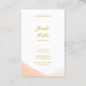 Moderne handgeschriebene Gold Script-Trendvorlage Visitenkarte (Rückseite)