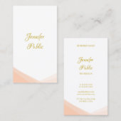 Moderne, handgeschriebene Gold Script-Vorlage Visitenkarte (Vorne/Hinten)
