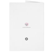 Moderne handgeschriebene Hochzeit Danke Karte (Hinten)