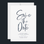 Moderne handgeschriebene Hochzeit Save The Date<br><div class="desc">Moderne handgeschriebene Hochzeit rettet die Termineinladung. Farben können geändert werden.</div>