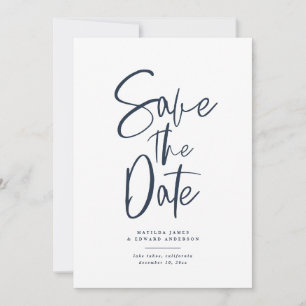 Moderne handgeschriebene Hochzeit Save The Date