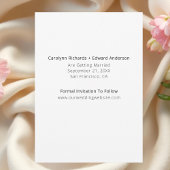 Moderne handgeschriebene Hochzeiten im Foto retten Save The Date