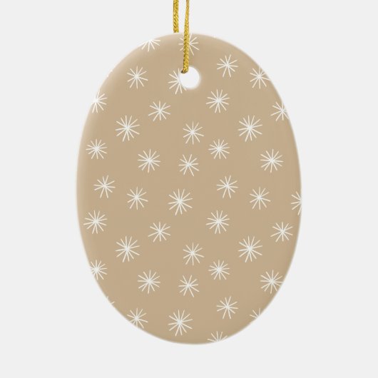 Moderne handgeschriebene Joy Imitate Gold Foil Fot Keramik Ornament (Hinten)