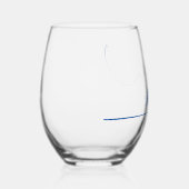 Moderne handgeschriebene Kalligraphie Mr. Weinglas Ohne Stiel (Rechts)