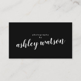 Moderne, handgeschriebene Kalligraphie Schlicht Bl Visitenkarte