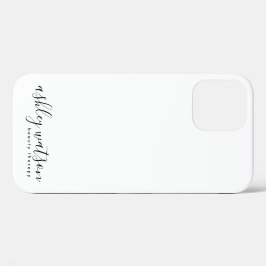 Moderne, handgeschriebene Kalligraphie Schlicht Case-Mate iPhone Hülle (Rückseite (Horizontal))