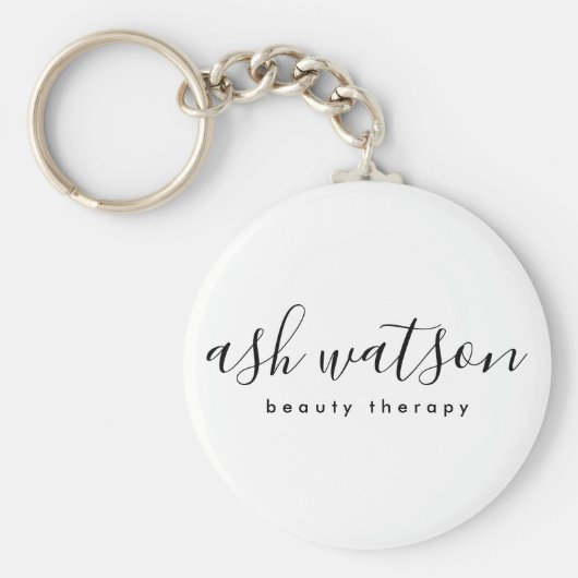 Moderne, handgeschriebene Kalligraphie Schlicht Schlüsselanhänger (Vorne)