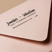 Moderne handgeschriebene kalligraphische Hochzeit Permastempel