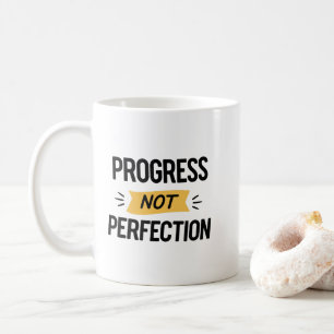 Moderne handgeschriebene Motivation für psychische Kaffeetasse